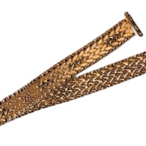 Collier ou bracelet polonais réversible liseré brillant