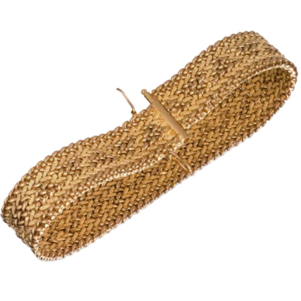 Bracelet polonais réversible triangle vague