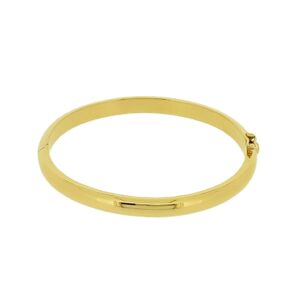 1/2 jonc creux ou fort d'or 6 mm