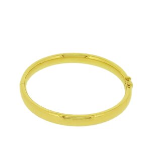 Jonc creux ou fort d'or section ovale 8 mm