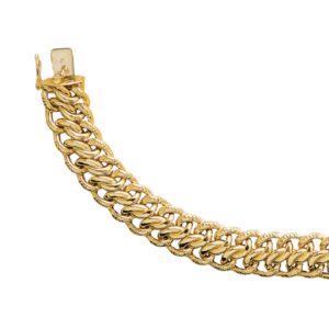 Collier ou bracelet maille gourmette russe
