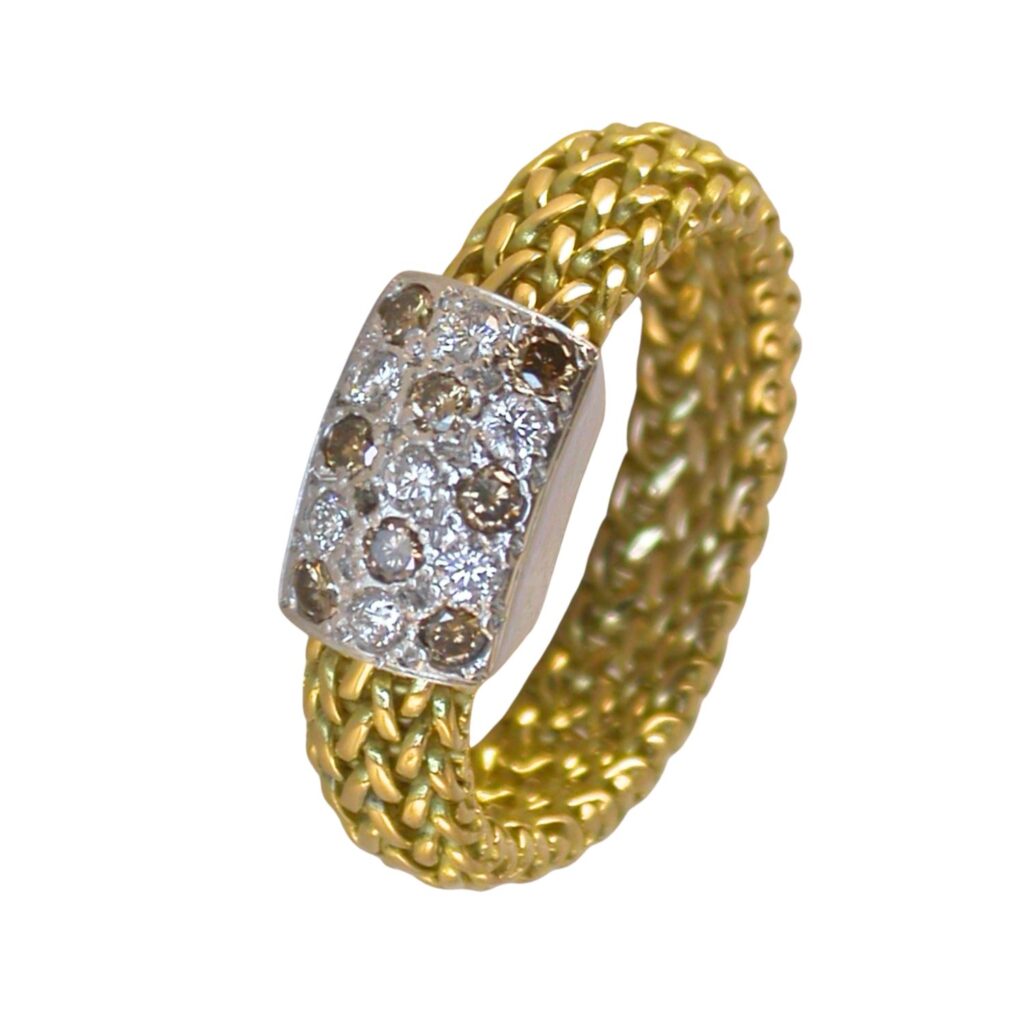 Bague polonaise motif coulissant