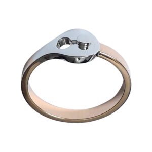 Bague ruban serrure ronde